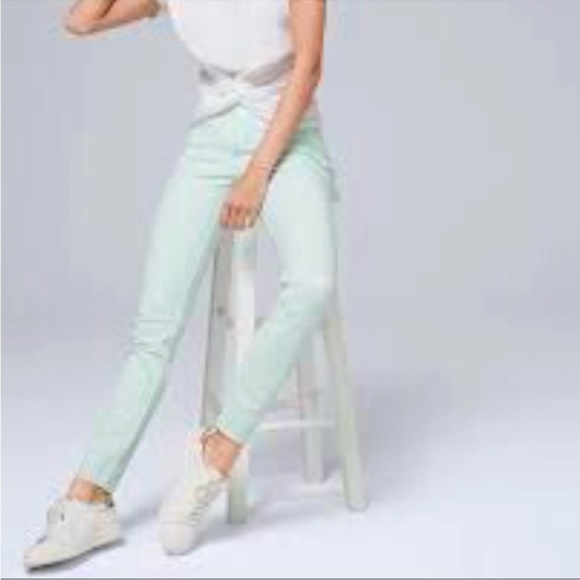 White House Black Market WHBM Sculpt Skinnt Ankle Mint 8 Petite - Picture 3 of 8